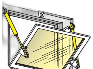 Molle a gas doppio pistone